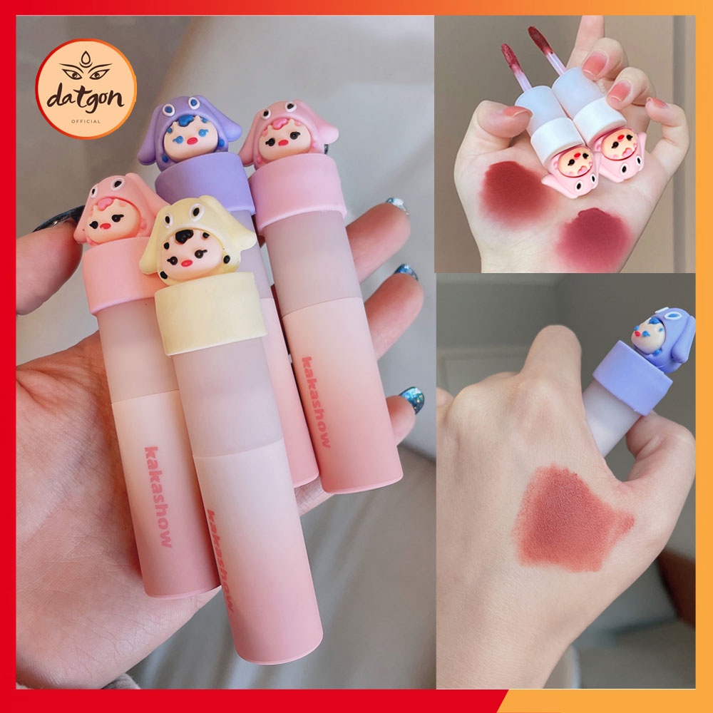 Son nội địa Kakashow cute Doll, son môi mềm mượt lâu trôi bảng màu hot trend Datgon