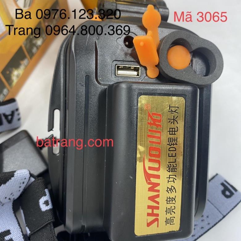 Đèn pin đội đầu siêu sáng, đèn đeo đầu K400  siêu khủng 6 pin chóa lớn 10cm