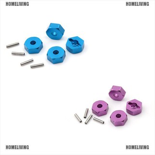 【Homeliving】4pcs Aluminum Wheel Hex Nut 12MM With Pins Drive Hubs HSP 1/10 Upgrade Parts
