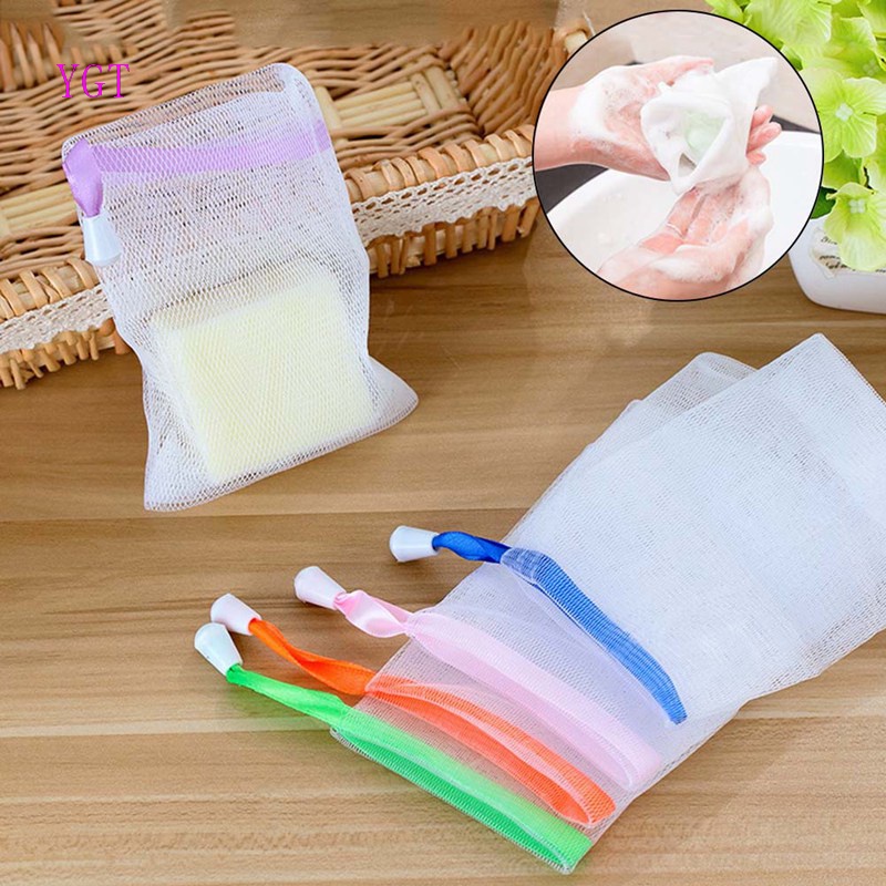 Túi lưới đựng tạo bọt xà phòng 2 lớp mềm mại tiện lợi