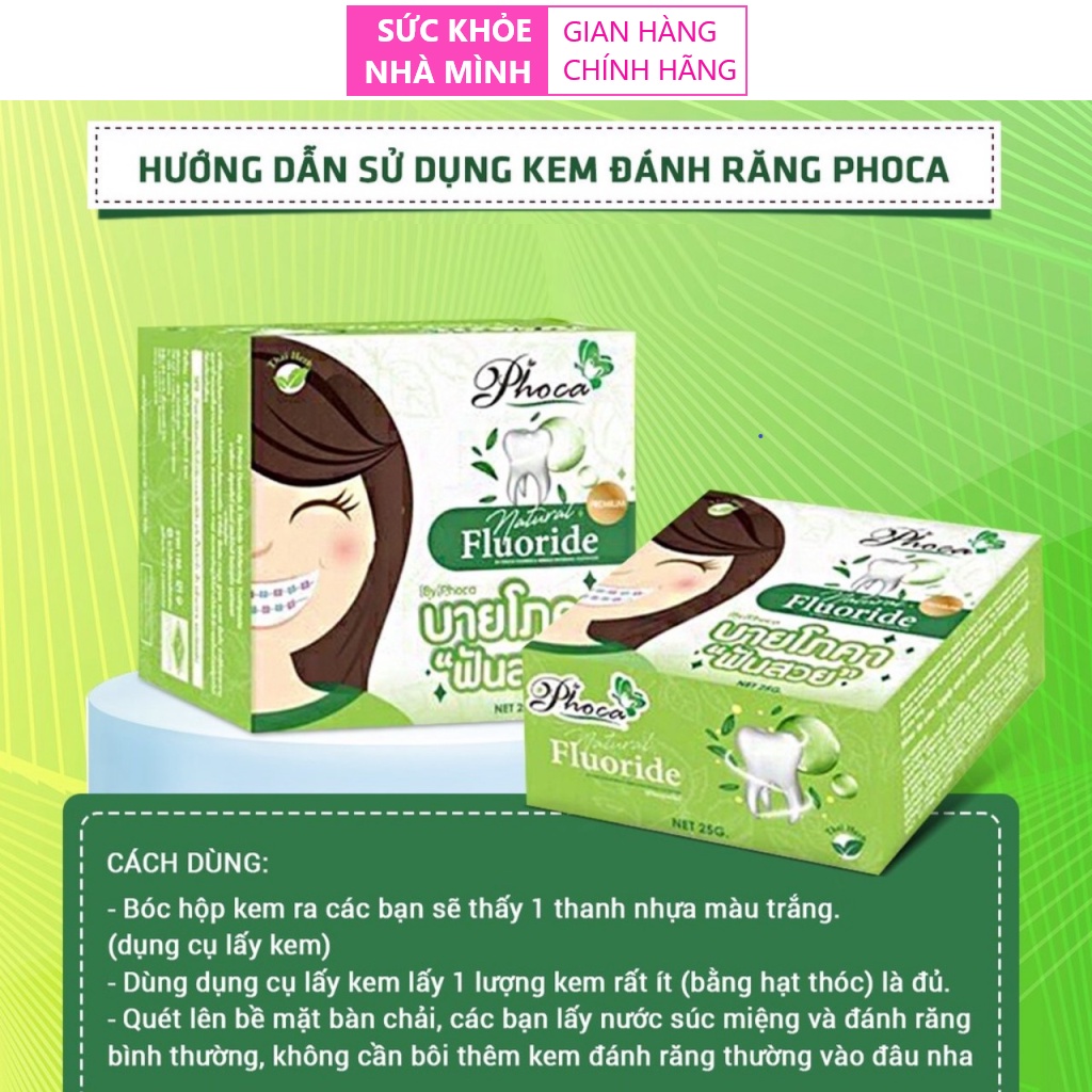 SKNM | Kem Đánh Răng Thảo Mộc Phoca 25g ® - Thái Lan