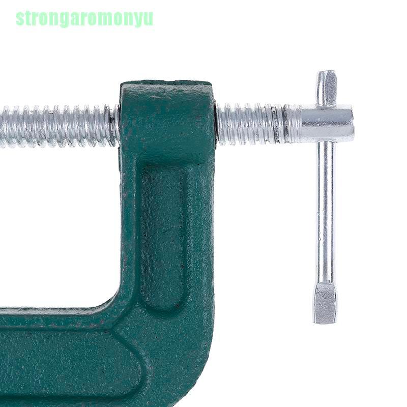 [onyu] Kẹp Sắt Kẹp Chữ g Điều Chỉnh Được Màu Xanh Lá Cây Dùng Cho Làm Gỗ / Kim Loại