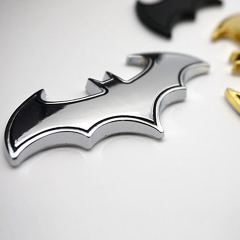 Decal DáN Trang Trí HìNh Batman 3D BằNg Kim LoạI Cho Xe Hơi / Xe MáY