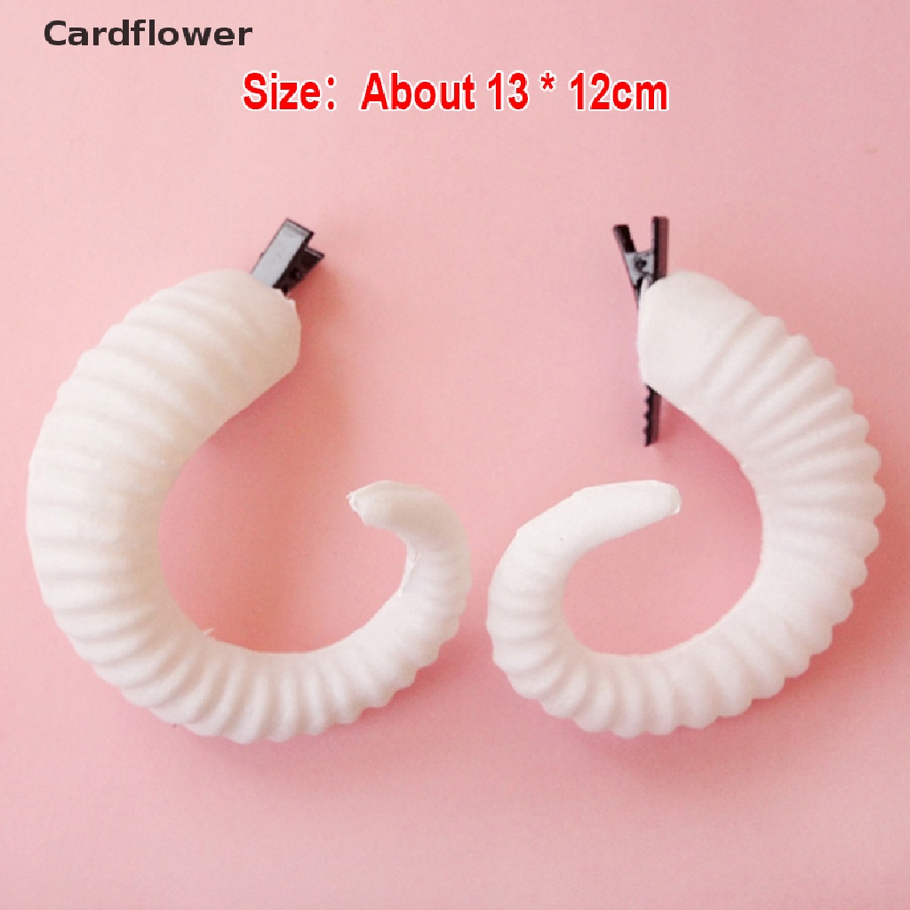 &lt; Cardflower &gt; Kẹp Tóc Hình Sừng Quỷ Hóa Trang Halloween Phụ Kiện Hóa Trang Dự Tiệc