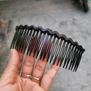 Lược cài tóc gợn sóng đen trơn (13cm)
