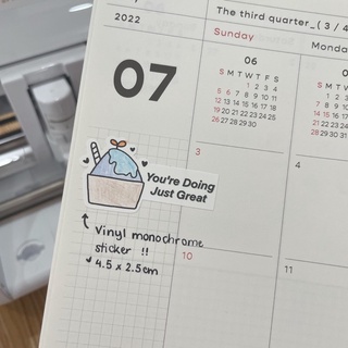 Sticker Monochrome Affirmations