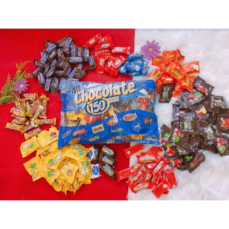 Kẹo Socola tổng hợp All chocolate 150 pieces 2.55kg của Mỹ