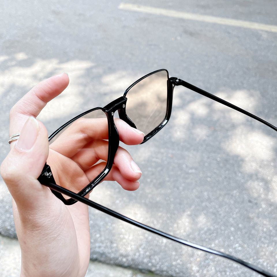 Kính mát gọng vuông thời trang Hàn Quốc phong cách retro trẻ trung cá tính mã KS10