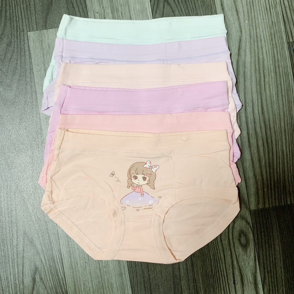 Sét 5 quần lót bé gái tam giác xuất Hàn vải Cotton HT01
