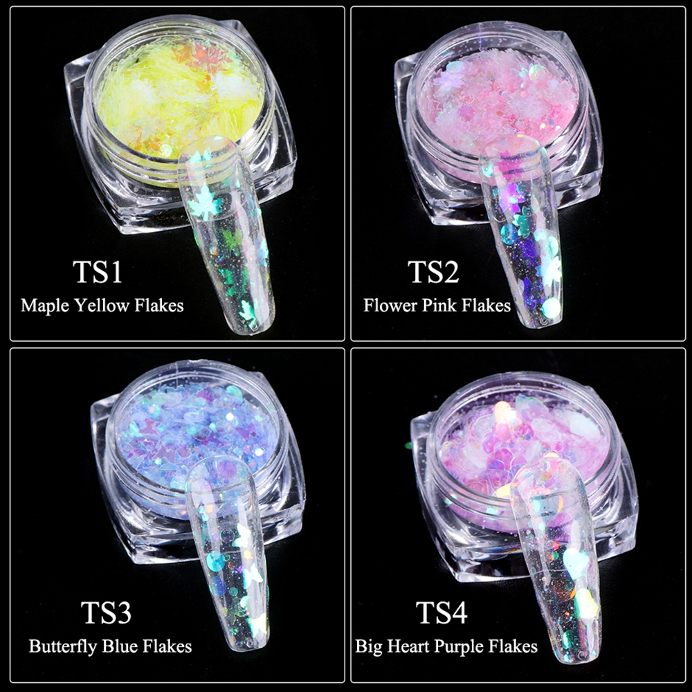 Kim Sa 3D Lấp Lánh Trang Trí Móng Tay Chuyên Dụng