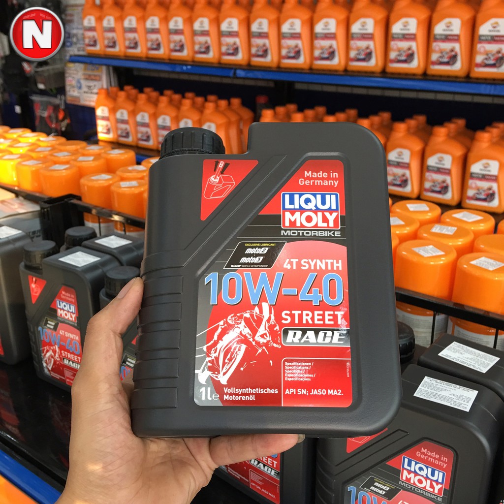 Nhớt Cao Cấp LIQUI MOLY 4T Synth Street Race 10W40 Cho Xe Côn Tay - Đức - 1 Lít