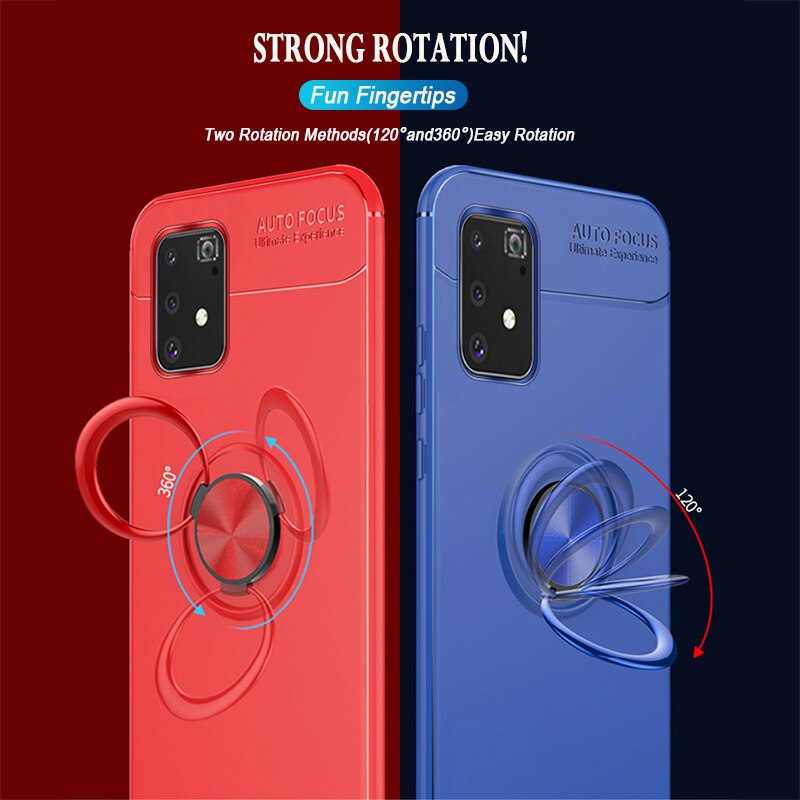 Ốp điện thoại silicon giá đỡ từ tính cho Samsung Galaxy A11 A12 A21s A31 A51 A71 M31 M51