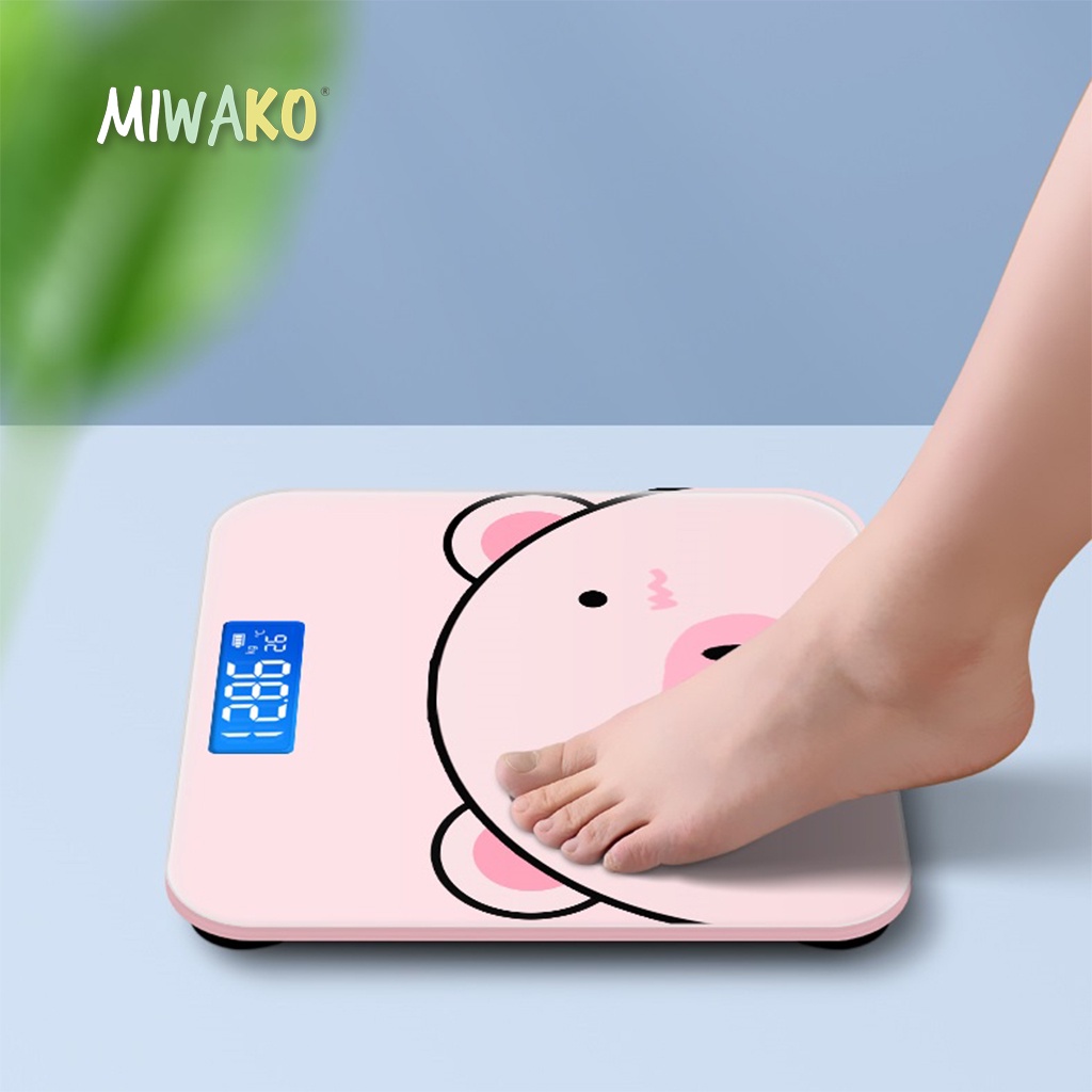 Cân Điện Tử Cân Sức Khỏe Gia Đình Hình Chú Heo AKIDO Scale 180kg - Miwako Official Store