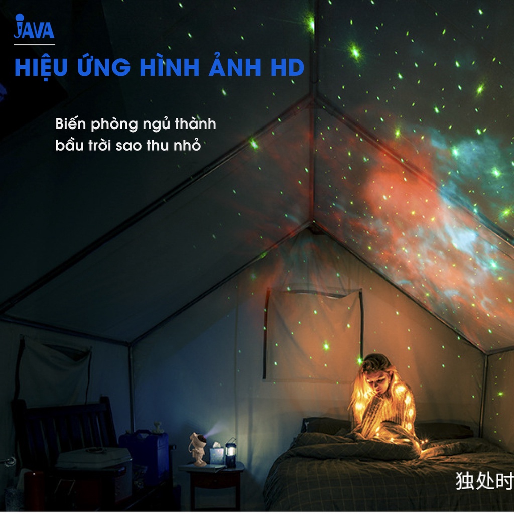 Đèn phi hành gia Starry Sky - Máy chiếu ánh sáng phòng ngủ, đổi màu theo ý muốn, điều khiển từ xa