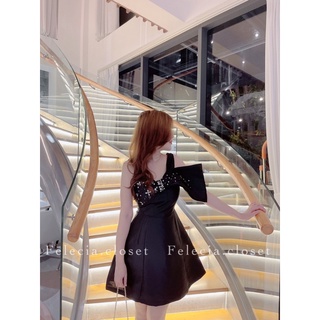 Váy tacta nơ lệch đính đá