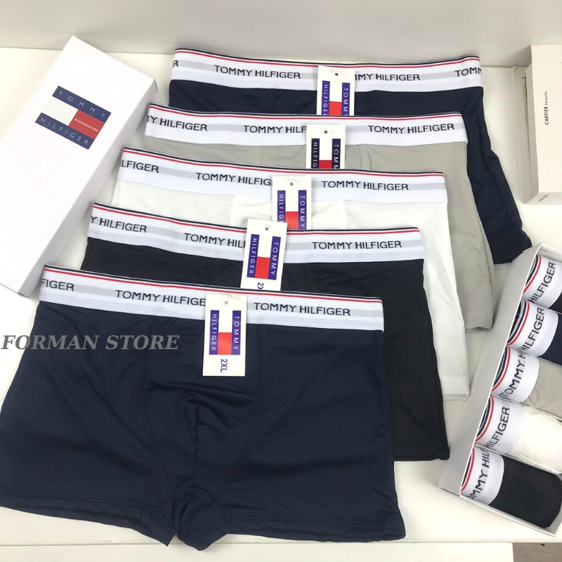 Hộp 5 Quần Lót Nam Boxer Thun Lạnh , Quần Sịp Đùi Nam Thoáng Mát Thấm Hút Mồ Hôi - FORMAN STORE