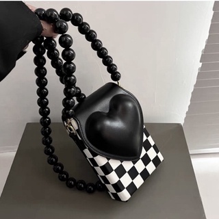 Túi Đeo Chéo Dạng Hộp Hoạ tiết Karo (Sẵn 10 e nhanh tay hốt ah)