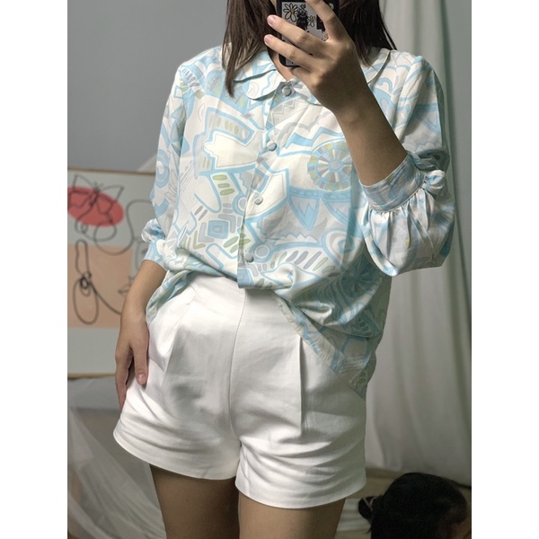 Áo sơmi 2hand hoạ tiết Vintage