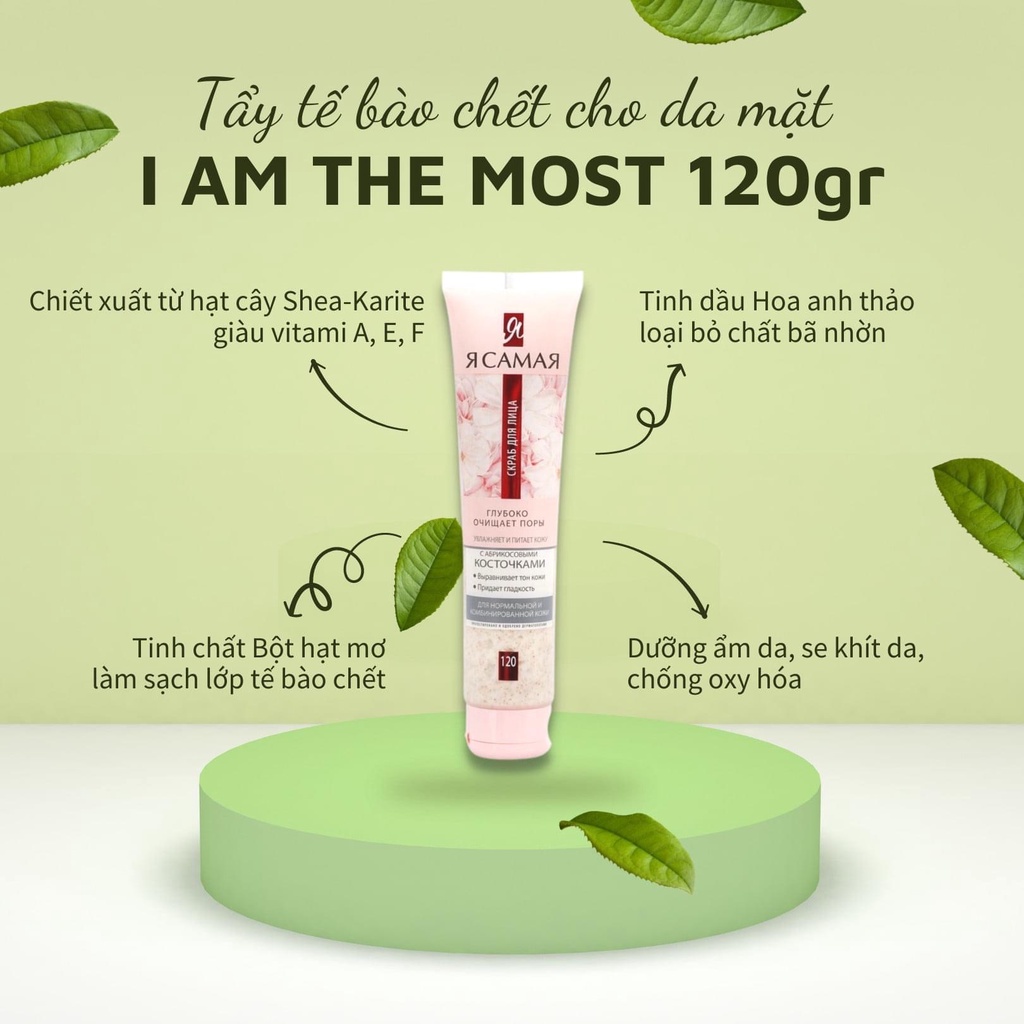 Tẩy Tế Bào Chết cho Mặt I AM THE MOST 120gr - Hàng Nga