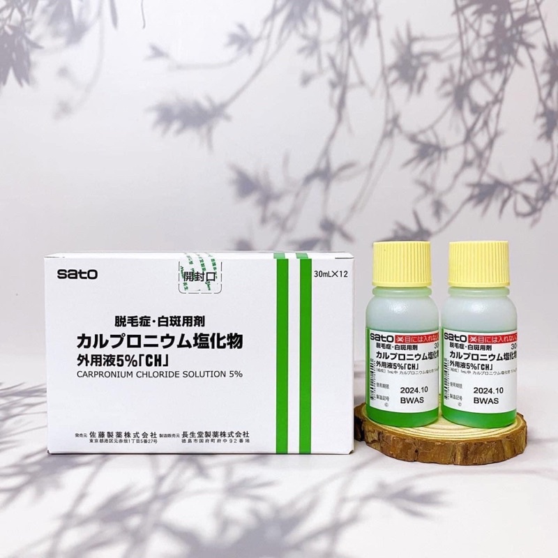 Tinh chất kích thích mọc tóc thảo dược Sato Nhật Bản 30ml ,Tách Lẻ (1 Lọ) cam kết chính hãng