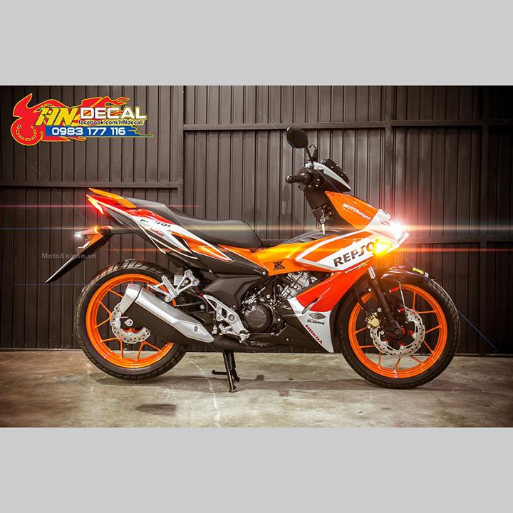 Tem Trùm Winner X Cam Trắng Repsol