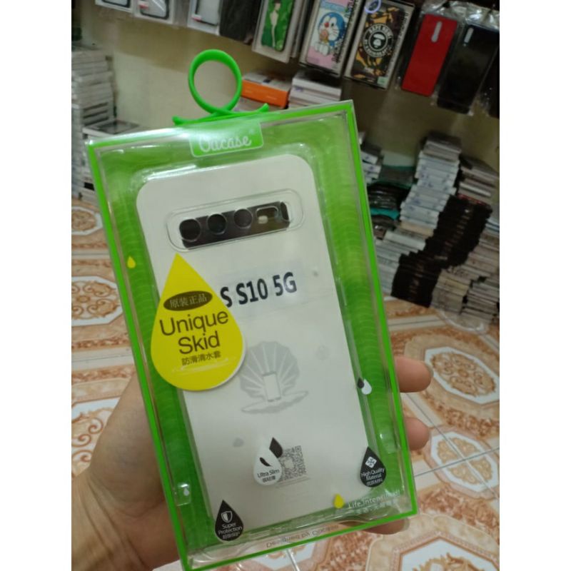 Ốp lưng OU CASE samsung S10 5G trong suốt bảo vệ camera.