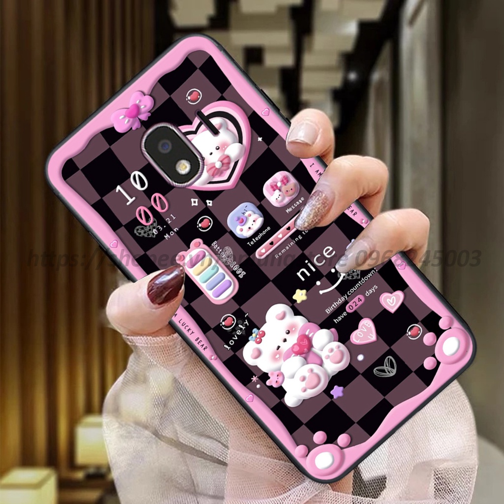 Ốp lưng Samsung J4/ / J4 2018 / J2 Pro / J2 Core in hình 3D gấu,thỏ cute dễ thương