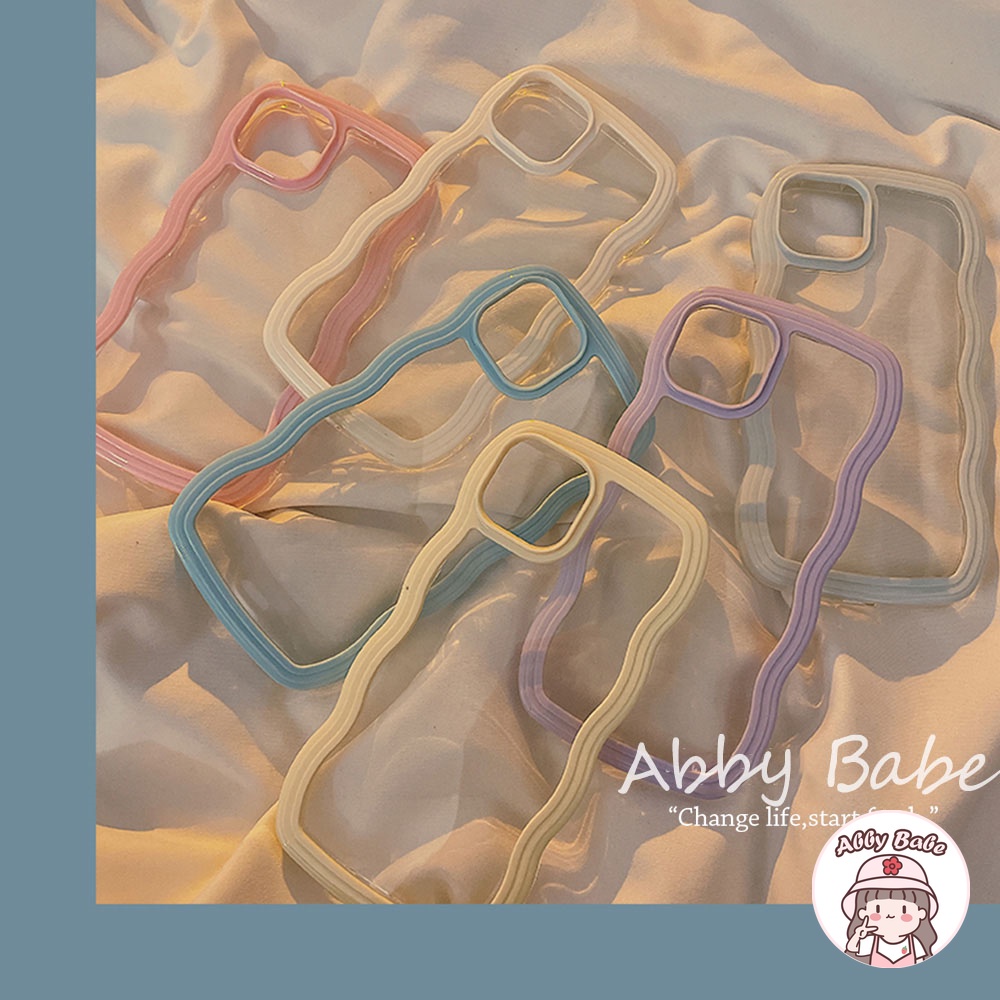 Ốp Điện Thoại TPU Mềm Trong Suốt Chống Sốc Chống Mồ Hôi Viền Gợn Sóng Cho IPhone 14 Pro Max 11 7Plus 13 12 11 Pro Max X XS XR