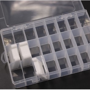 Hộp Nhựa 24 Ngăn Đựng Cuộn Chỉ Thêu Chữ Thập DIY