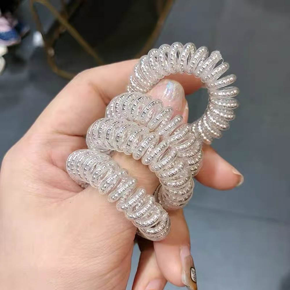 Dây buộc tóc trong suốt đơn giản cho nữ