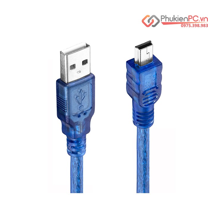 Cáp USB sang Mini USB 0.3M 0.5M 1.5M 3M 5M camera, card reader, PLC, HDD Box