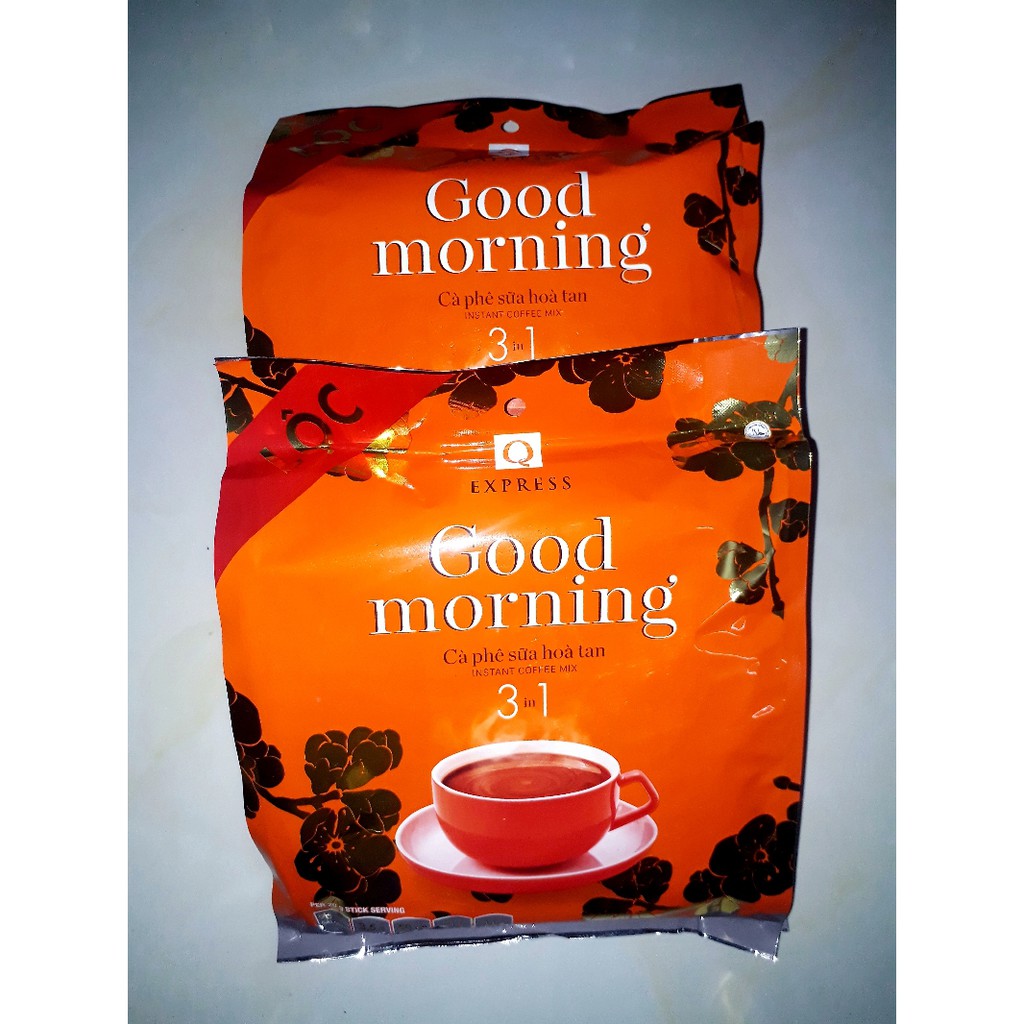 Cà phê sữa hòa tan Good Morning Trần Quang thơm béo 480g