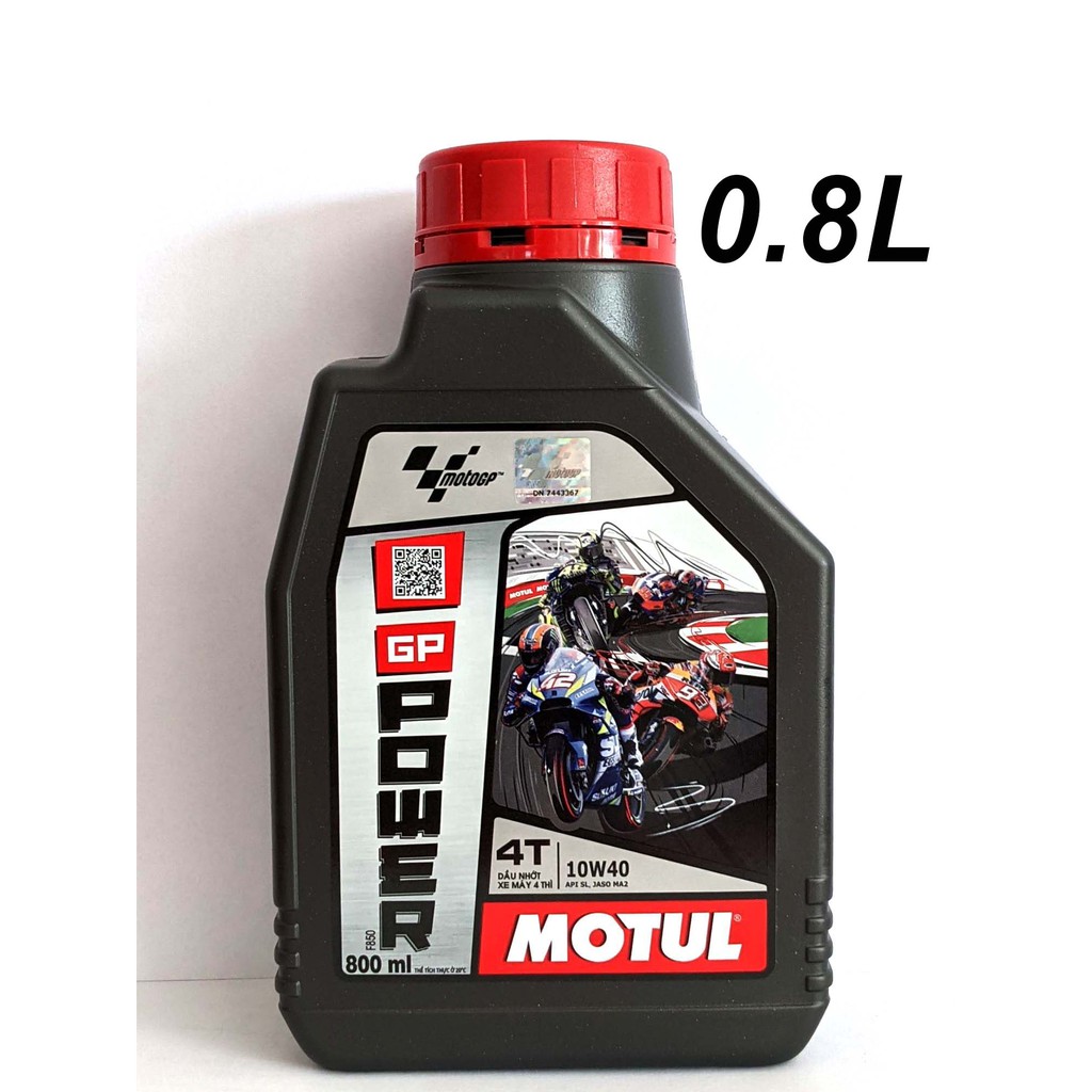 Nhớt Motul GP Power 10W40 Cao Cấp (0.8L; 1L; Chiết Lẻ)