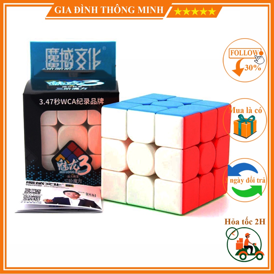 (Giá Sỉ) [Chính Hãng] Rubik 3x3 Moyu Meilong 3 MFJS, Rubic 3 Tầng
