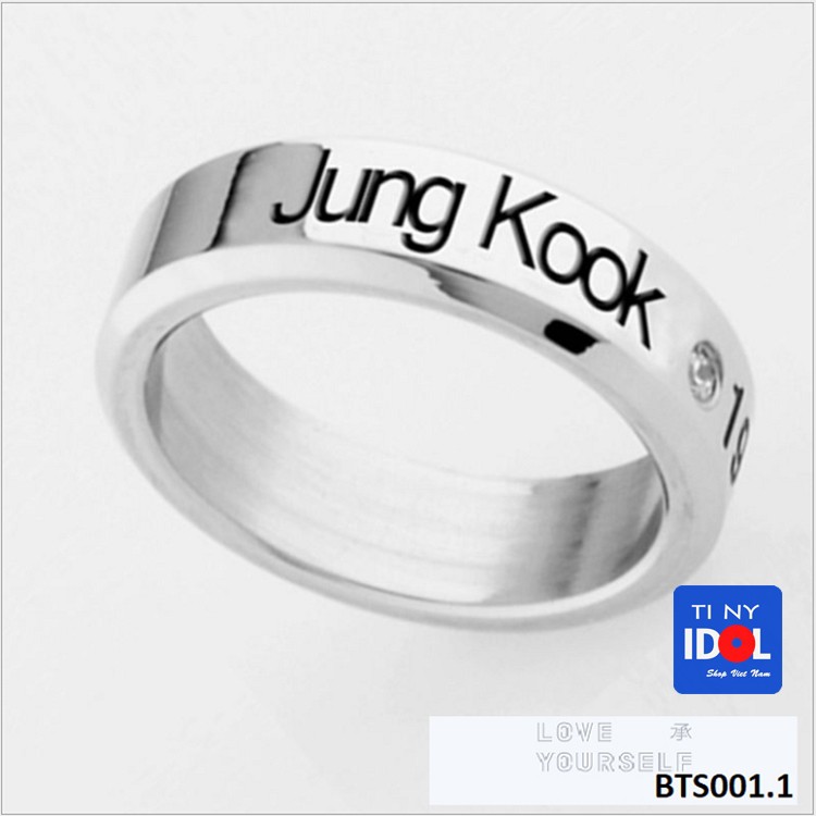 Nhẫn Jungkook BTS Nam Nữ Đẹp Giá Rẻ