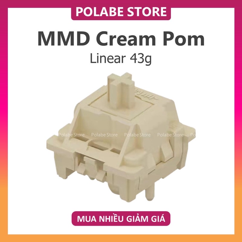 MMD Holy Panda v2 MMD Honey Pom HT CREAM POM linear switch Công tắc bàn phím cơ MMD Matcha tactile switch Polabe Store