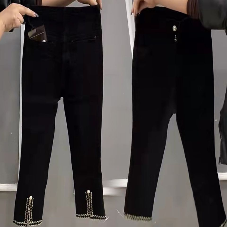 Quần dài ống xẻ dáng thẳng kiểu châu Âu mùa xuân 2022 giúp mảnh mai thon gọn và hút mắt