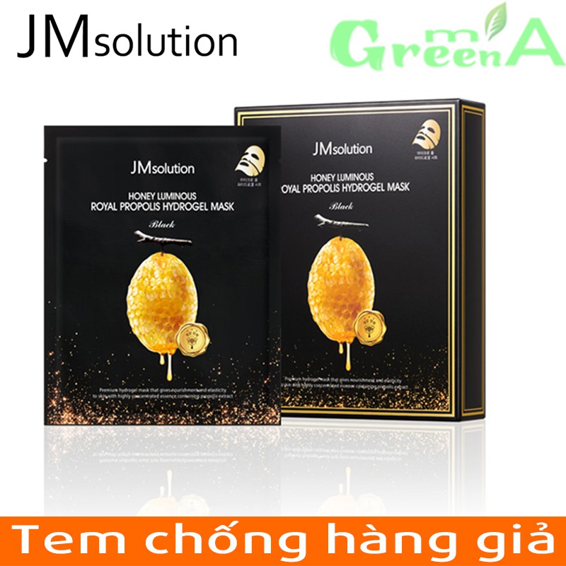 Mặt Nạ JMSolution Jelly Thạch Mật Ong Chống Lão Hóa Da Honey Luminous Royal Propolis Hydrogel Mask Back 30g