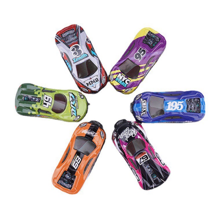 Xe ô tô đồ 360 độ chạy đà mini chất liệu nhựa ABS kích thước 9x4x3 cm (1417XMN)