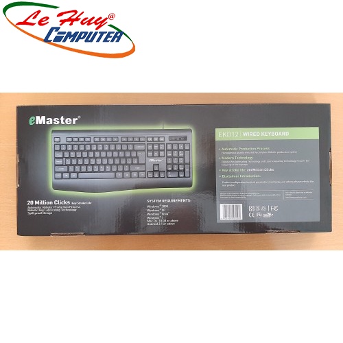 Bàn phím máy tính Emaster EKD12 USB