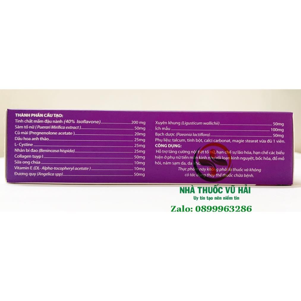 Viên uống Sâm Ngọc Nữ tăng nội tiết tố nữ, giảm nám sạm da, tăng sinh lý nữ - Vỉ 30 viên | BigBuy360 - bigbuy360.vn