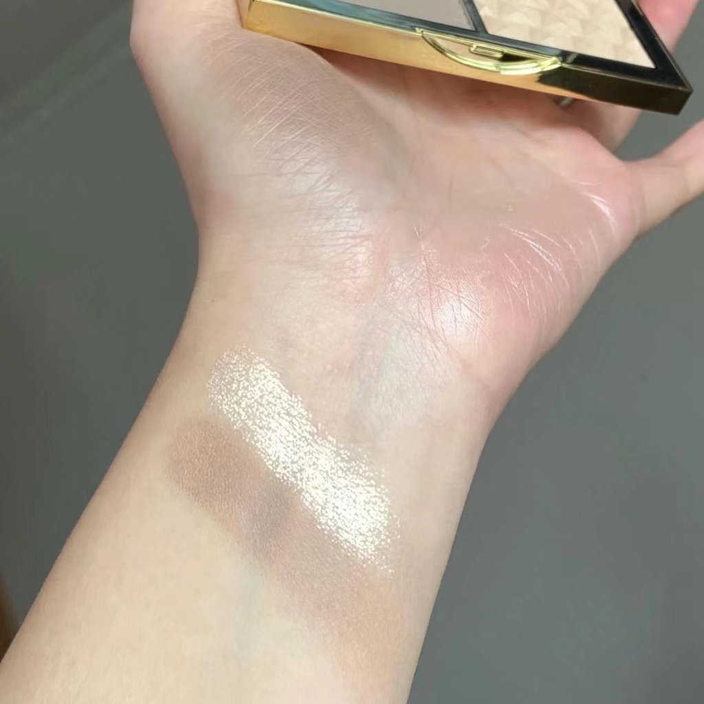 Bảng Phấn Bắt Sáng Tạo Khối Hai Màu Gừng Omega