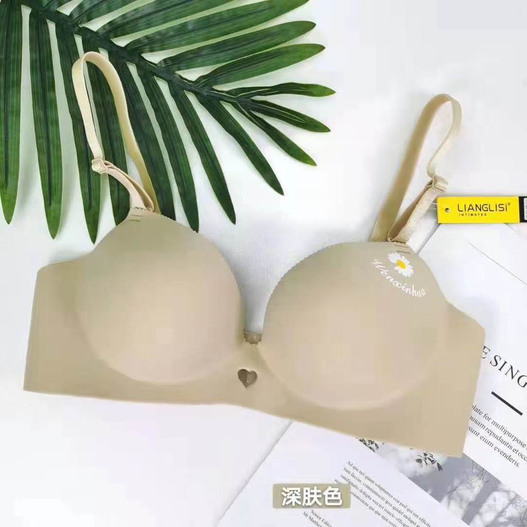 ÁO LÓT NÂNG NGỰC CAO CẤP + ÁO LÓT NÂNG NGỰC KHÔNG GỌNG ĐÚC SU HỌA TIẾT BÔNG CÚC CÚP SÉO - MÃ 688#