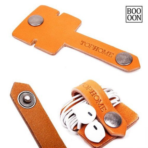 Miếng kẹp tai nghe điện thoại da bò màu ngẫu nhiên | BigBuy360 - bigbuy360.vn