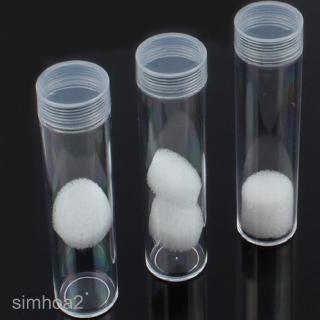 10Pcs 20.5mm Plastic Portable Tube Holder Clear Round Cases Coin Storage Boxes