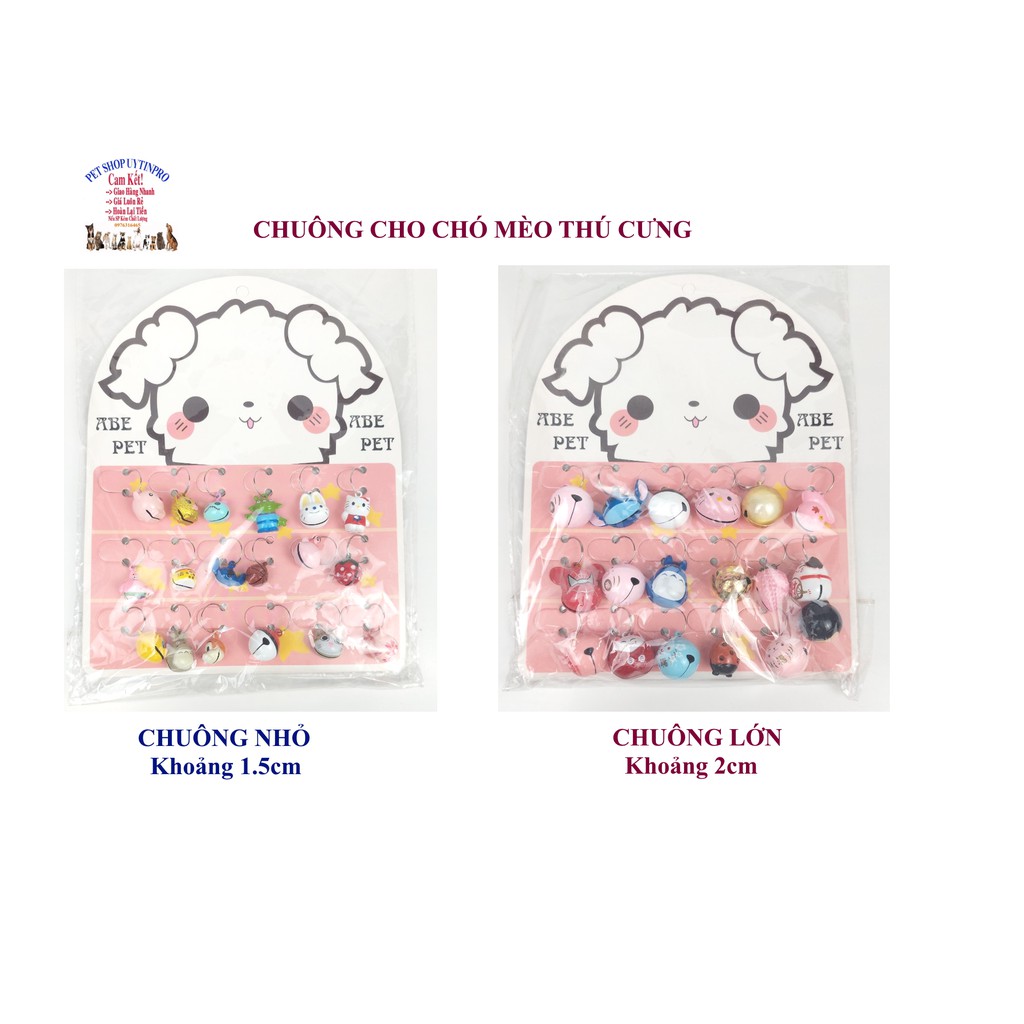 CHUÔNG LỤC LẠC CHO CHÓ MÈO THÚ CƯNG Hình ngộ nghĩnh Dễ thương Shop giao hình ngẫu nhiên