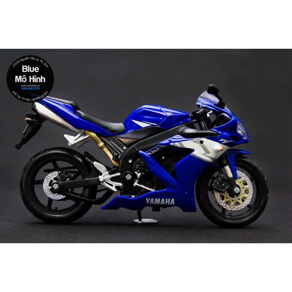 Blue mô hình | Mô hình xe mô tô Yamaha R1 tỷ lệ 1:12