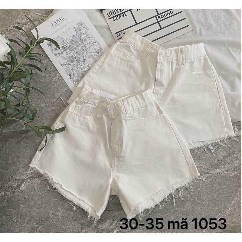 Short Jeans Đen trắng bigsize Trơn Size Lớn Nữ Ms 1053