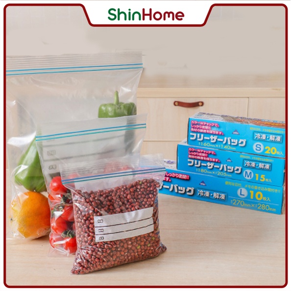 Túi zip đựng thực phẩm, túi zip bảo quản thức ăn, trữ sữa tủ lạnh