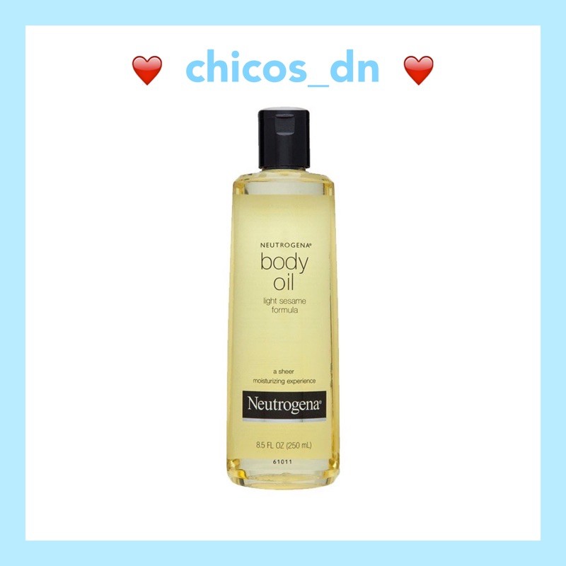 Dầu dưỡng toàn thân Neutrogena Body Oil Light Sesame